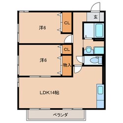 グランパルクＣの物件間取画像